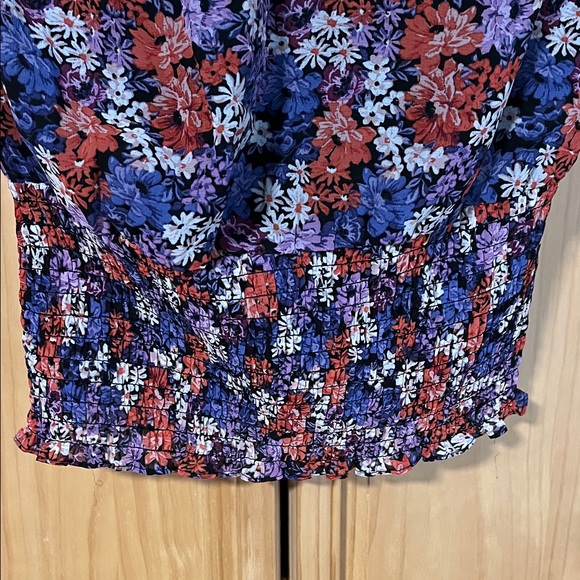 1. State Floral Print Ruffle Blouse - Picture 4 of 4